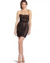 BCBGMAXAZRIA Women's Janna Strapless Lace Cocktail Dress