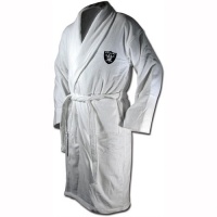 NFL Oakland Raiders Cotton Robe (Black, One Size) NFL Oakland Raiders Cotton Robe (Black, One Size)