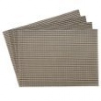 Benson Mills Longport Crossweave Woven Vinyl Placemat, Tobacco, Set of 4 Benson Mills Longport Crossweave Woven Vinyl Placemat, Tobacco, Set of 4