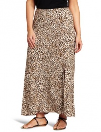 Karen Kane Women's Plus-Size Leopard Print Maxi Skirt