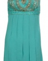 Studio SW Beaded Chiffon Panel Skirt Dress