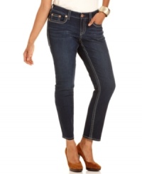 Snag polished casual style with Seven7 Jeans' plus size skinny jeans, finished by a dark wash. Snag polished casual style with Seven7 Jeans' plus size skinny jeans, finished by a dark wash.