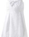 Lilly Pulitzer Girls 2-6X Little Leandra Dress Jacquard, Resort White Cross My Heart Jacquard, 5