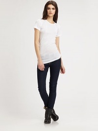 Semi-sheer mesh makes this classic crewneck the ideal urban-cool layering piece. CrewneckShort sleeves66% rayon/34% polyesterDry cleanImportedModel shown is 5'10 (177cm) wearing US size Small. Semi-sheer mesh makes this classic crewneck the ideal urban-cool layering piece. CrewneckShort sleeves66% rayon/34% polyesterDry cleanImportedModel shown is 5'10 (177cm) wearing US size Small.