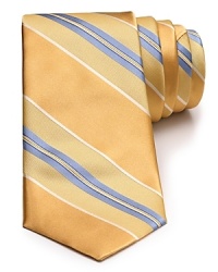 A handsome tie from Valentino in plush Italian silk brings refinement to your everyday office attire and special occasions alike. A handsome tie from Valentino in plush Italian silk brings refinement to your everyday office attire and special occasions alike.