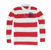 Rugby by Ralph Lauren Men Classic Rugby Fit Striped Polo T-Shirt Rugby by Ralph Lauren Men Classic Rugby Fit Striped Polo T-Shirt