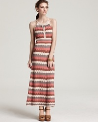 Quotation: Design History Dress - Zigzag Pointelle Halter Maxi Quotation: Design History Dress - Zigzag Pointelle Halter Maxi