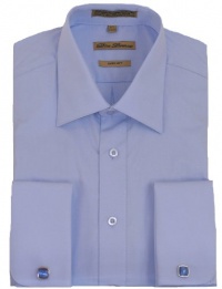 Blue French Cuff Dress Shirt (cufflinks included) Blue French Cuff Dress Shirt (cufflinks included)
