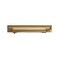 By reflecting light off its brass construction, the classically minimalist design of this Ralph Lauren sconce infuses small and large spaces with a warm, effusive glow. By reflecting light off its brass construction, the classically minimalist design of this Ralph Lauren sconce infuses small and large spaces with a warm, effusive glow.