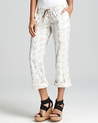 Comfort meets high style in these Element pants, emboldened by a trend-right ikat print. Comfort meets high style in these Element pants, emboldened by a trend-right ikat print.