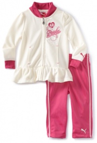 Puma - Kids Baby-Girls Infant Fashion Tricot Set, Egret, 24 Months