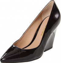 Pour La Victoire Women's Aeesha Wedge Pump,Black Patent,5 M US