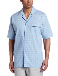 Nautica Men's Seaview Plaid Camp Sleep Shirt Nautica Men's Seaview Plaid Camp Sleep Shirt