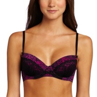 Betsey Johnson Women's Slinky Knit Demi Bra, Freebird Foxy Fuchsia, 36D Betsey Johnson Women's Slinky Knit Demi Bra, Freebird Foxy Fuchsia, 36D