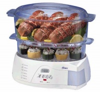 Oster 5712 Electronic 2-Tier 6-Quart Food Steamer, White Oster 5712 Electronic 2-Tier 6-Quart Food Steamer, White