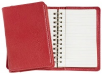 Graphic Image Wire-O-Notebook, Goatskin Leather, 4-Inches, Red (JS4MRBLGTIRED) Graphic Image Wire-O-Notebook, Goatskin Leather, 4-Inches, Red (JS4MRBLGTIRED)