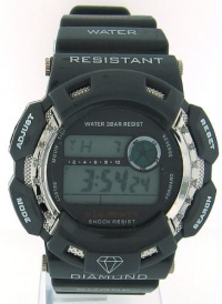 Mens Diamond Watch Grey Shock Style King Master Mens Diamond Watch Grey Shock Style King Master