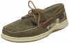 Sperry Top-Sider Women's Bluefish Boat Shoe,Olive Plaid,9 M US