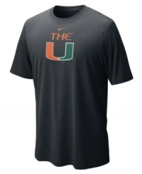 Keep team spirit rolling with this Miami Hurricanes NCAA t-shirt from Nike. Keep team spirit rolling with this Miami Hurricanes NCAA t-shirt from Nike.