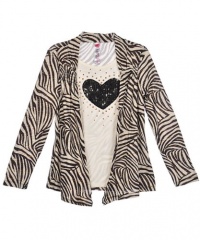 Beautees Fasano Layered Top (Sizes 7 - 16) - black/ivory, 12 - 14 Beautees Fasano Layered Top (Sizes 7 - 16) - black/ivory, 12 - 14