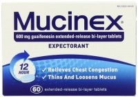 Mucinex Extended-Release Bi-Layer Tablets, 60 Count