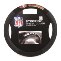 NFL San Francisco 49Ers Poly-Suede Steering Wheel Cover NFL San Francisco 49Ers Poly-Suede Steering Wheel Cover