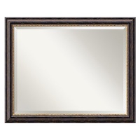 Tuscan Large Mirror in Distressed Black Tuscan Large Mirror in Distressed Black