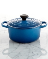 One-pot perfection! The best addition for prepping and serving dinners for one or two, this enameled cast iron oven packs your kitchen with even greater precision and performance than ever before. Perfect for side dishes, like mac & cheese or rice, this Signature piece masters slow cooking, evenly distributing and retaining heat and moving effortlessly from oven to table. Lifetime warranty. One-pot perfection! The best addition for prepping and serving dinners for one or two, this enameled cast iron oven packs your kitchen with even greater precision and performance than ever before. Perfect for side dishes, like mac & cheese or rice, this Signature piece masters slow cooking, evenly distributing and retaining heat and moving effortlessly from oven to table. Lifetime warranty.