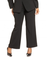 Infuse polish to your career wardrobe with AGB's straight leg pants-- suit up in the matching jacket!