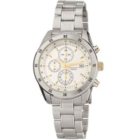 Seiko Men's SNDC45 Chronograph Brushed and Polished Link Bracelet Silver Dial Watch Seiko Men's SNDC45 Chronograph Brushed and Polished Link Bracelet Silver Dial Watch