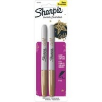 Sharpie Metallic Fine Point Permanent Markers, 2 Markers, Gold (1823813) Sharpie Metallic Fine Point Permanent Markers, 2 Markers, Gold (1823813)