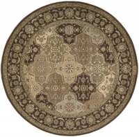 Nourison Zanibar Traditional Panel Multi 5.6-Feet by 5.6-Feet Round Polyacrylic Area Rug Nourison Zanibar Traditional Panel Multi 5.6-Feet by 5.6-Feet Round Polyacrylic Area Rug