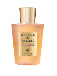 EXCLUSIVELY AT SAKS. A rich, yet delicate texture that leaves skin slightly fragranced with the feminine and elegant scent of Iris Nobile. An innovative formula, this oil creates an extraordinarily soft foam that transforms a bath into an indulgent luxury. Made in Italy. 6.7 oz. EXCLUSIVELY AT SAKS. A rich, yet delicate texture that leaves skin slightly fragranced with the feminine and elegant scent of Iris Nobile. An innovative formula, this oil creates an extraordinarily soft foam that transforms a bath into an indulgent luxury. Made in Italy. 6.7 oz.