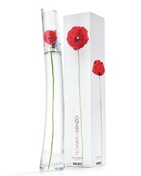 A flower in the city. A vital link to keep us in touch with nature. FLOWERBYKENZO, the power of a singular, strong, pure and sensual flower. The red poppy has no scent. Kenzo created its fragrance. A powdery floral scent with notes of Bulgarian rose, Parma violet, vanilla and white musk.