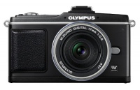 Olympus PEN E-P2 12.3 MP Micro Four Thirds Interchangeable Lens Digital Camera with 17mm f/2.8 Lens (Electronic View Finder not included) Olympus PEN E-P2 12.3 MP Micro Four Thirds Interchangeable Lens Digital Camera with 17mm f/2.8 Lens (Electronic View Finder not included)