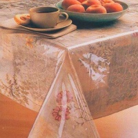 Clear Plastic Tablecloth Protector 70'' ROUND