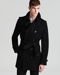 A brilliant design from Burberry Brit marries vintage appeal with classic tailoring for an overall masculine and thoroughly modern coat that elevates your presentation whether you're flying into Moscow on the private jet or enjoying a walk through New York on a brisk winter afternoon. A brilliant design from Burberry Brit marries vintage appeal with classic tailoring for an overall masculine and thoroughly modern coat that elevates your presentation whether you're flying into Moscow on the private jet or enjoying a walk through New York on a brisk winter afternoon.