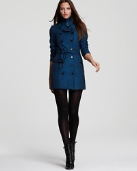Modern color, timeless styling: Burberry London's Courtdale Trench has the classic details you crave, in a lovable fresh new hue. Modern color, timeless styling: Burberry London's Courtdale Trench has the classic details you crave, in a lovable fresh new hue.