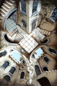 The Courtyard - Fantasy Poster (Size: 24'' x 36'') Poster Print by Irvine Peacock, 24x36 The Courtyard - Fantasy Poster (Size: 24'' x 36'') Poster Print by Irvine Peacock, 24x36
