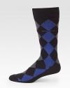 Classic argyle pattern is embroidered in a soft cotton blend with signature logo detail.Mid-calf height42% cotton/28% polyamide/28% modal/2% elastaneMachine washImported