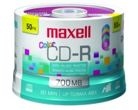 Maxell 700 MB Color 50pk CD-Recordable Discs 50-Pack