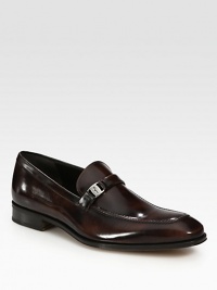 The highly polished finish of these elegant slip-ons is a handsome example of the finest Italian craftsmen.Leather liningPadded insoleLeather soleMade in ItalyOUR FIT MODEL RECOMMENDS ordering true size. The highly polished finish of these elegant slip-ons is a handsome example of the finest Italian craftsmen.Leather liningPadded insoleLeather soleMade in ItalyOUR FIT MODEL RECOMMENDS ordering true size.