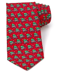 This whimsical design from Vineyard Vines captures the fun family tradition of choosing a Christmas tree and bringing it home. Crafted in pure silk for a soft, smooth hand. This whimsical design from Vineyard Vines captures the fun family tradition of choosing a Christmas tree and bringing it home. Crafted in pure silk for a soft, smooth hand.