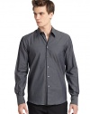 THE LOOKTailored fit silhouetteChevron striped designShirt collarFront button closure Long button cuff sleeves Shirttail hemBack yoke and seam detailsTHE MATERIALCottonCARE & ORIGINMachine washMade in Italy