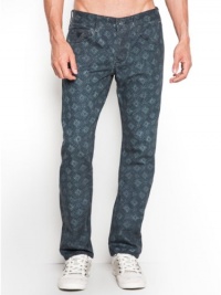 GUESS Vermont Printed Jeans in Archeo Wash, 32 GUESS Vermont Printed Jeans in Archeo Wash, 32