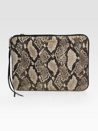 EXCLUSIVELY AT SAKS. Faux snake-print leather zips around your laptop for a sleek, stylish cover.Top-zip closureFully lined13W X 9½H X 1DImportedPlease note: Laptop not included. EXCLUSIVELY AT SAKS. Faux snake-print leather zips around your laptop for a sleek, stylish cover.Top-zip closureFully lined13W X 9½H X 1DImportedPlease note: Laptop not included.