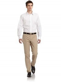 THE LOOKWaistband with belt loopsZip fly with slide tab closureVertical zip pockets in frontBack patch pocket with button closure at one sideTHE FITRise, about 9½Inseam, about 30THE MATERIAL76% cotton/22% polyamide/2% elastaneSecond fabric: polyesterFully linedCARE & ORIGINMachine washMade in Italy THE LOOKWaistband with belt loopsZip fly with slide tab closureVertical zip pockets in frontBack patch pocket with button closure at one sideTHE FITRise, about 9½Inseam, about 30THE MATERIAL76% cotton/22% polyamide/2% elastaneSecond fabric: polyesterFully linedCARE & ORIGINMachine washMade in Italy