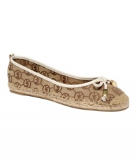 MICHAEL Michael Kors leaves his mark on the beach-chic classic Meg espadrille flats. MICHAEL Michael Kors leaves his mark on the beach-chic classic Meg espadrille flats.