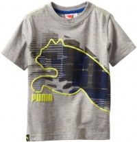 Puma - Kids Boys 2-7 Little Pixel Tee, Grey, 4 Puma - Kids Boys 2-7 Little Pixel Tee, Grey, 4
