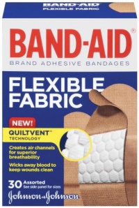 Band-Aid Brand Adhesive Bandages, Flexible Fabric, 30 Count (Pack of 2)